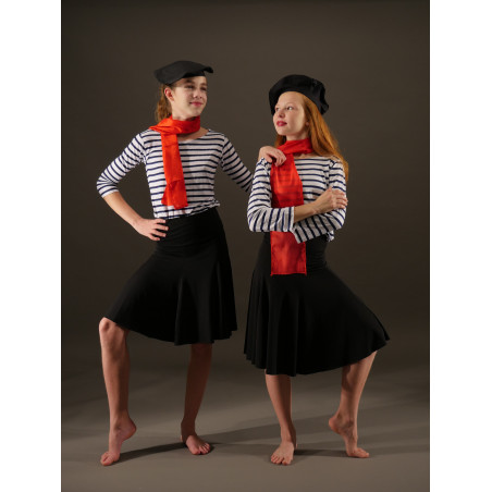MEJ20 - Ensemble Titi parisien foulard et béret inclus