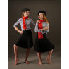 MEJ20 - Ensemble Titi parisien foulard et béret inclus