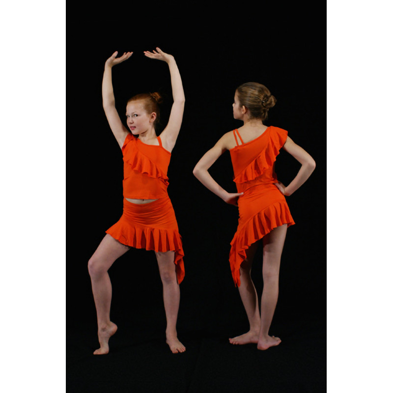 MEJ29A - Ensemble jupe orange MEJ29A - Ensemble jupe orange