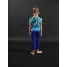 PEP2 - Ensemble pantalon bleu royal avec haut turquoise