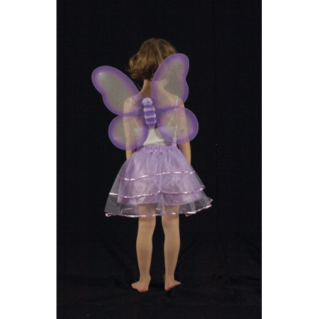 PEJ7A - Ensemble jupe papillon violet