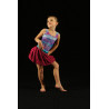 PEJ3 - Ensemble jupe fuschia plus haut