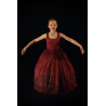 MEJ30 - Ensemble bordeaux avec crinoline