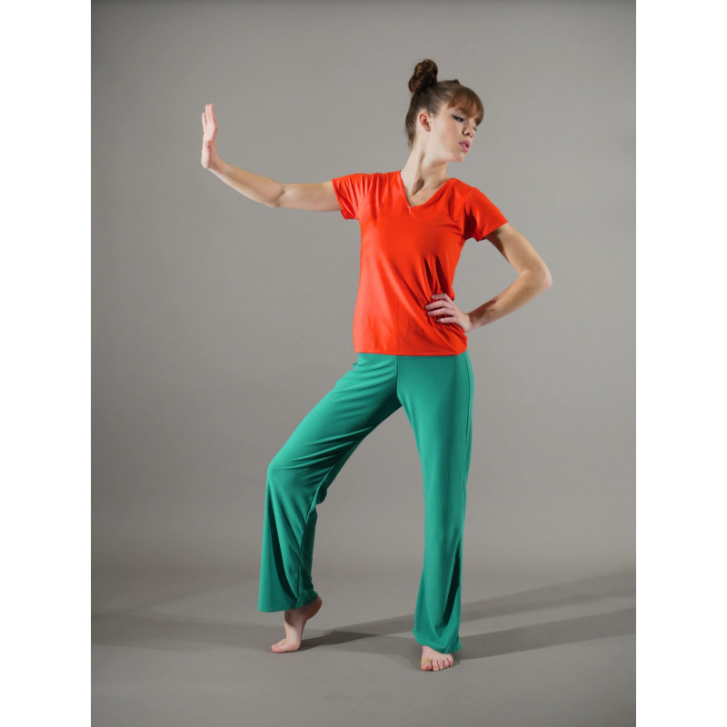 GEP32B - Ensemble pantalon vert avec haut rouge GEP32B - Ensemble pantalon vert avec haut rouge