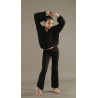 MH9A - Chemise de danseur noire