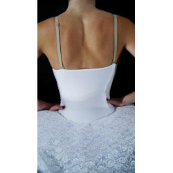 GTC20 - Tutu 1/2 plateau habillé blanc