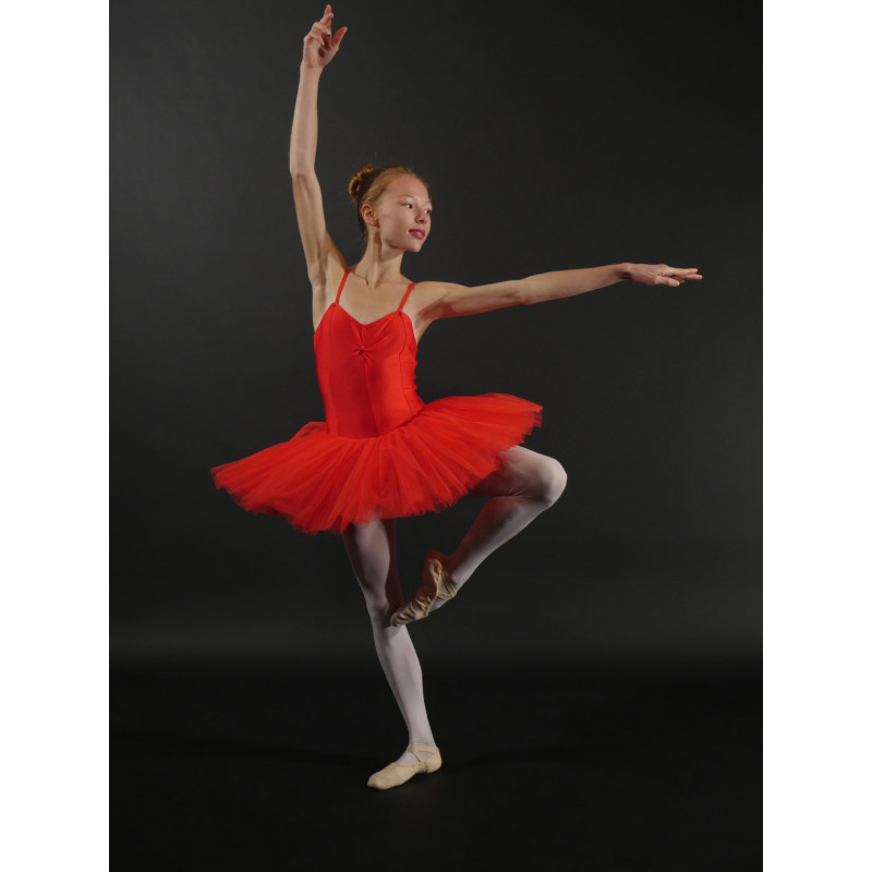 GTC7B - Tutu court rouge tulle raide GTC7B - Tutu court rouge tulle raide