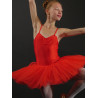 GTC7B - Tutu court rouge tulle raide