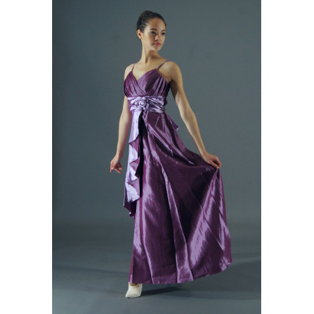 GRL39C - Robe bal violette avec ceinture