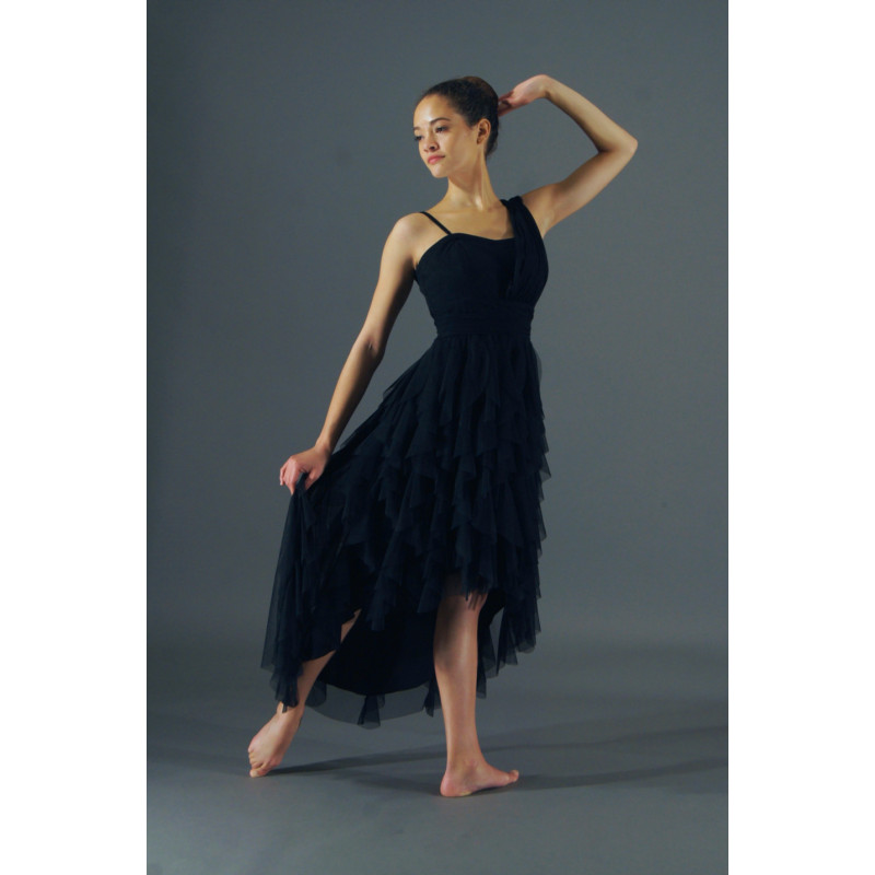 GRL37A - Robe de soirée longue noire GRL37A - Robe de soirée longue noire