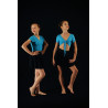 MH26C - Cache coeur manches courtes turquoise