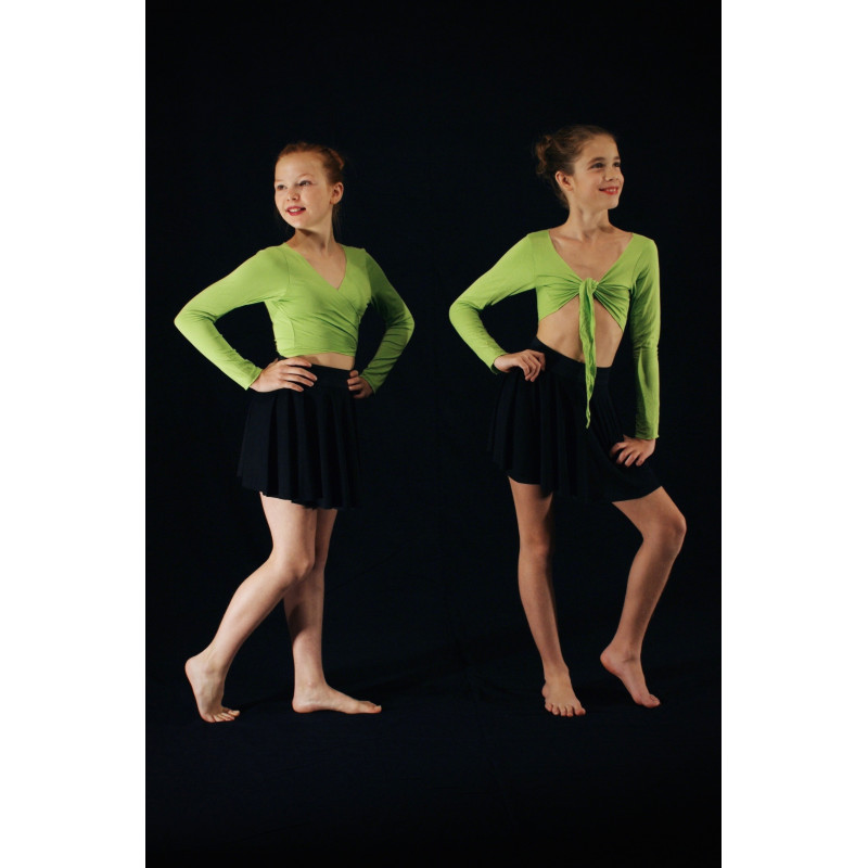 MH25 - Cache coeur manches longues vert anis MH25 - Cache coeur manches longues vert anis