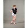 MH30N - Tee-shirt col en V noir