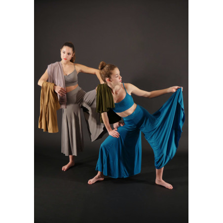 GEJ12 - Ensemble jupe-culotte avec top