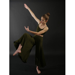 GEJ12 - Ensemble jupe-culotte avec top