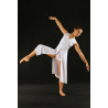 GRL21I - Robe fendue blanche plus shorty