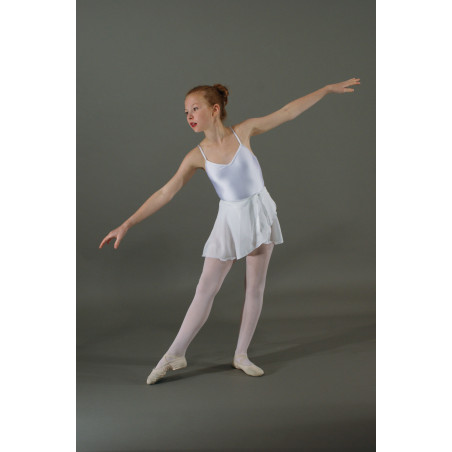 MJC8- Jupette mousseline blanche