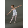 MJC8- Jupette mousseline blanche