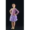 MJC10A - Jupe courte bouffante violette
