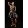 MJC10B - Jupe courte bouffante grise