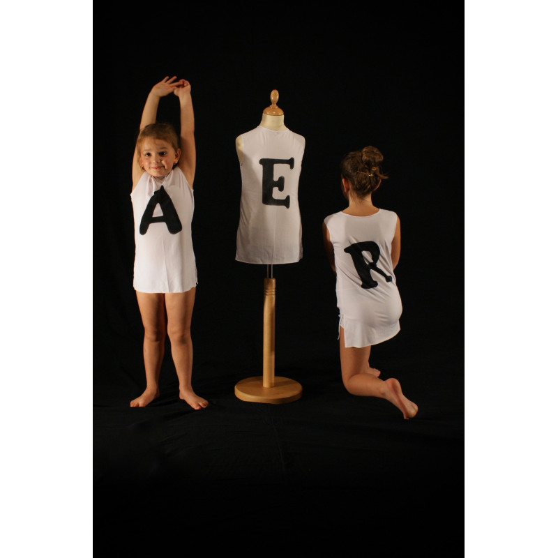 PRT3B - Tunique lettre avec shorty PRT3B - Tunique lettre avec shorty