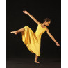 GRL17B - Robe microfibres jaune micro fibres