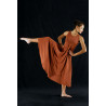 GRL17A - Robe 4 pans chocolat