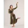 GRL11 - Robe bronze à manches