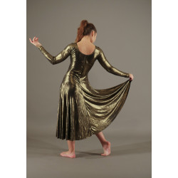 GRL11 - Robe bronze à manches
