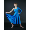 GRL10E - Robe une manche bleu océan