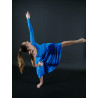 GRL10E - Robe une manche bleu océan