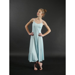 GRL4 - Robe lycra couleur bleu ciel