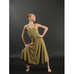 GRL2 - Robe longue Kylian camaieu de vert