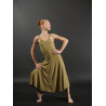 GRL2 - Robe longue Kylian camaieu de vert