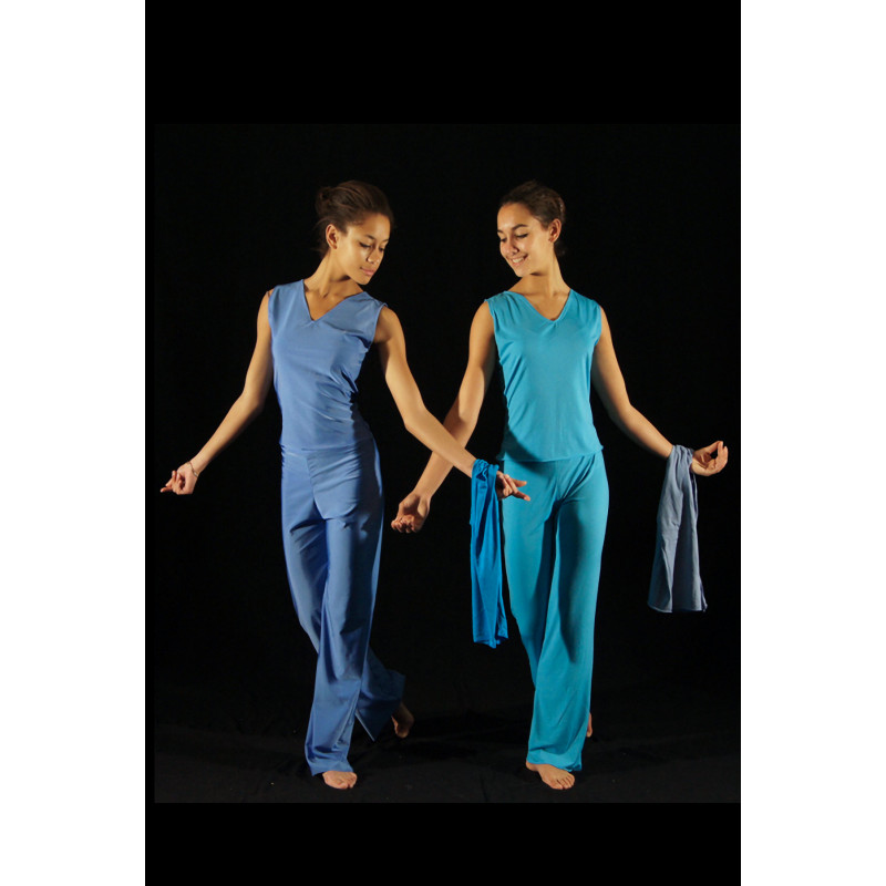 GEP21 - Ensemble pantalon camaïeu de bleu GEP21 - Ensemble pantalon camaïeu de bleu