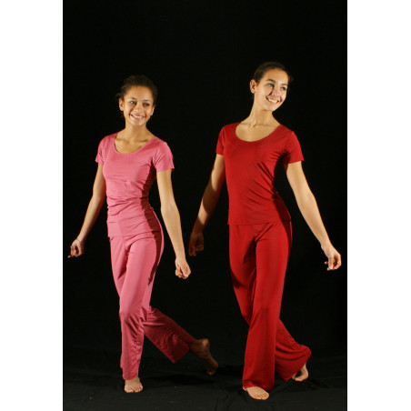 GEP22 - Ensemble pantalon et haut camaïeu de rose