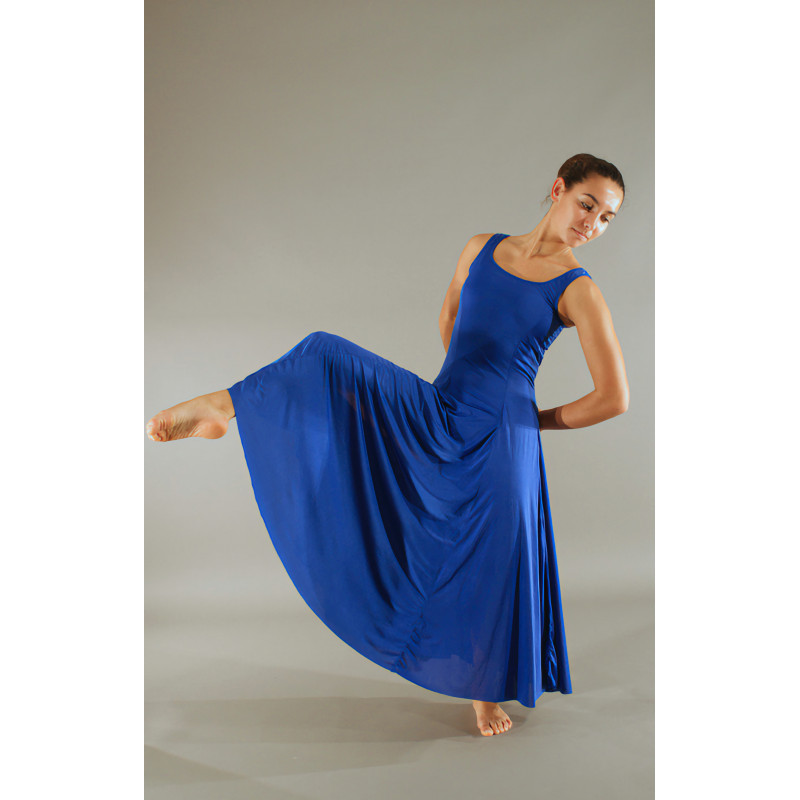 GRL1C - Robe 6 pans bleu royal GRL1C - Robe 6 pans bleu royal