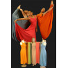 GRL1A - Robe longue 6 pans assortiment de couleurs
