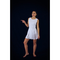 GRC39B - Robe cercle blanche