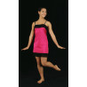 GRC29A - Robe courte Charleston rose fuschia
