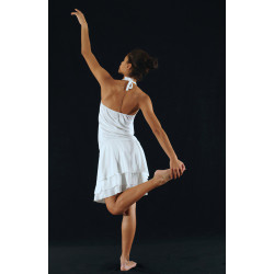 GRC27B - Robe tunique écrue