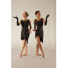 GRC22 - Robe noire pailletées moulin rouge