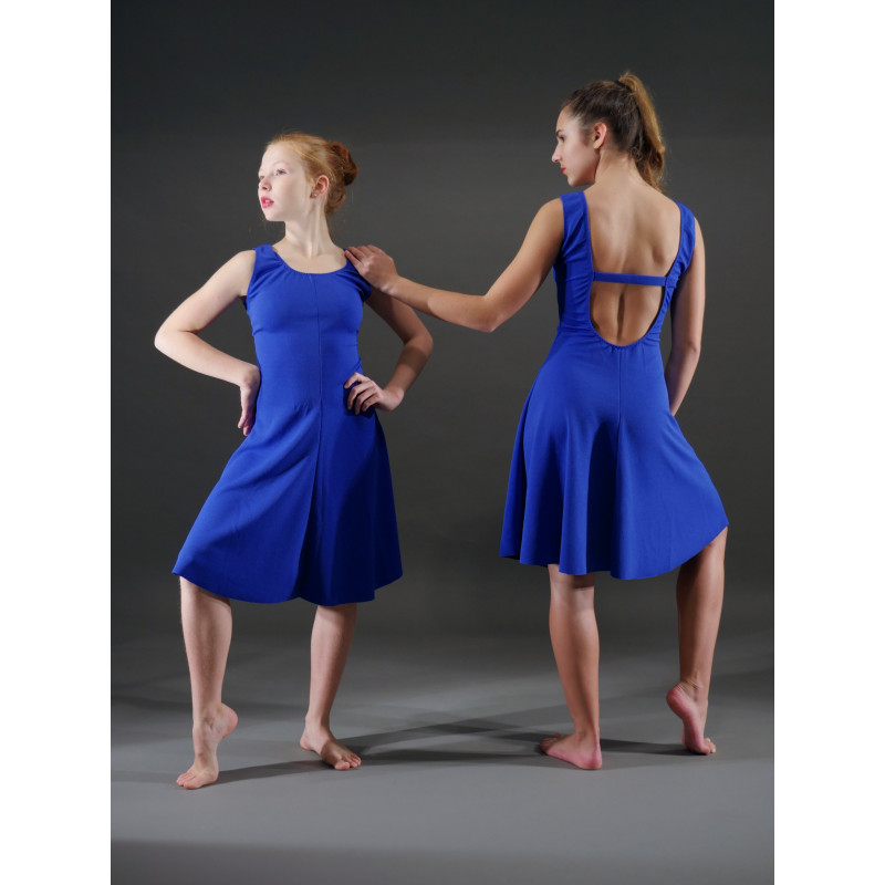 GRC13B - Robe dos nu bleu royal GRC13B - Robe dos nu bleu royal