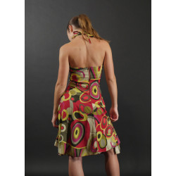 GRC8 - Robe courte rétro de couleurs