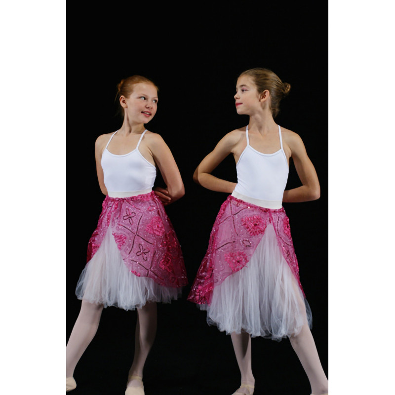 MJL4B - Habillage de tutu baroque fuschia MJL4B - Habillage de tutu baroque fuschia