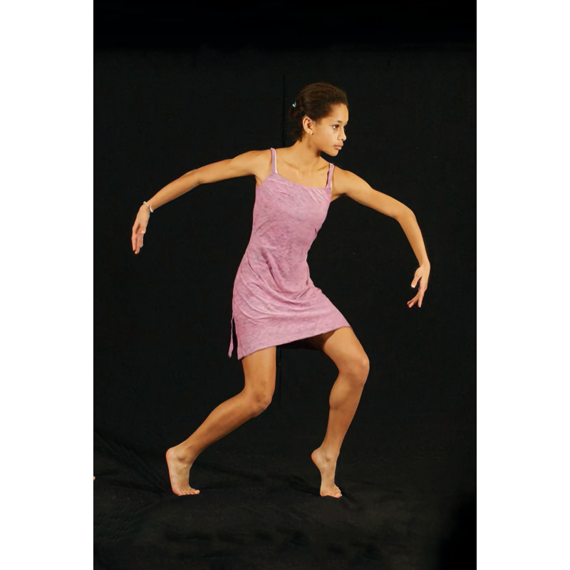 GRC4A - Robe 2 pans rose / violette GRC4A - Robe 2 pans rose / violette