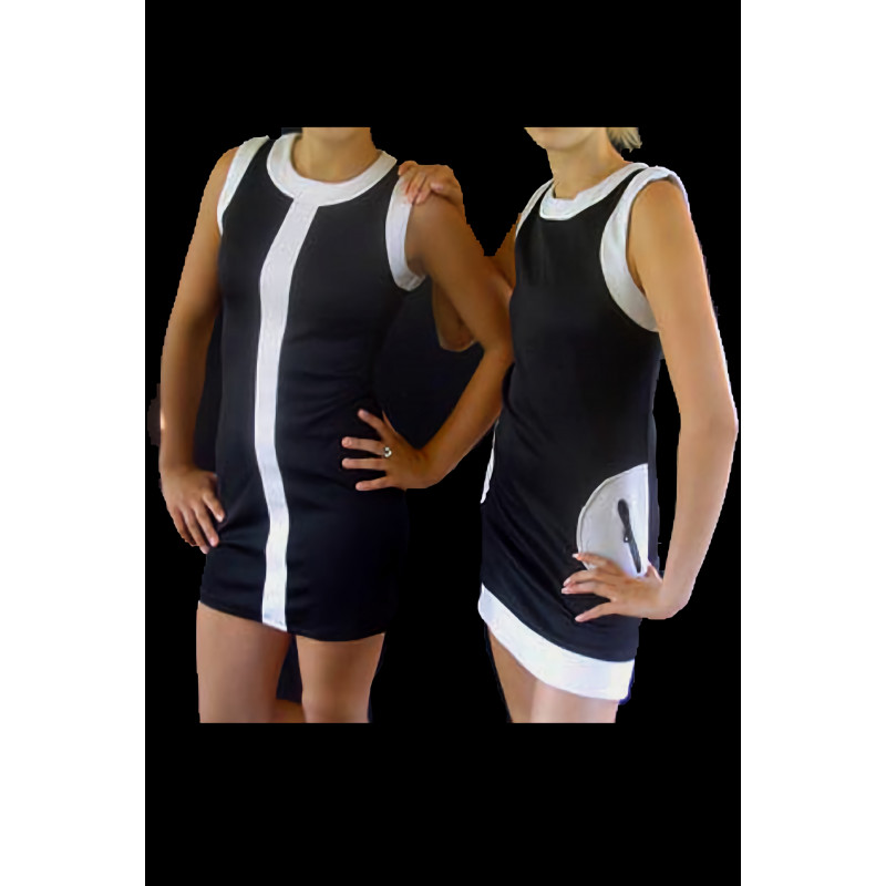 GRC1 - Robe courte noire et blanche GRC1 - Robe courte noire et blanche