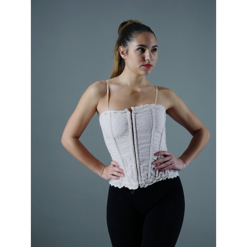 GH11A - Bustier rose à baleines GH11A - Bustier rose à baleines