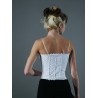 GH11B - Bustier blanc à baleines