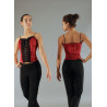 GH12 - Bustier bordeaux et noir